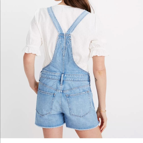 Madewell Adirondack Short Overalls in Phillips Wash Size M - Picture 2 of 6